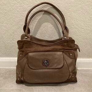 Emilie M Brown Faux Leather Handbag